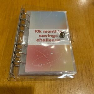 Source Unknown Transparent Planner with Silver Rings